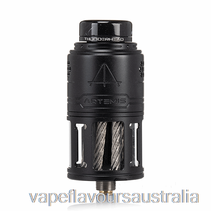 Vape Nicotine Australia Thunderhead Creations Artemis V2 Top Coiler 25mm RDTA Matte Black